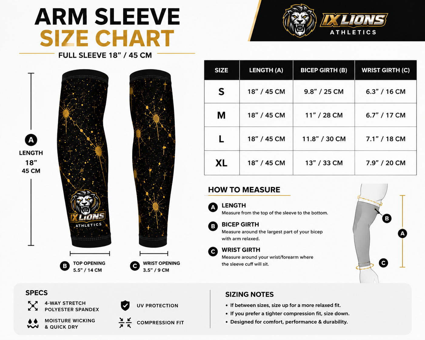 IX Lions Arm Sleeve — Pre-Order